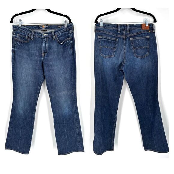 Lucky Brand Womens Classic Rider Bootcut Jeans Blue Denim Medium Wash Size 10/30 - Picture 1 of 13